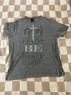Y2K Men's Not of this world Graphic Crew Neck T-Shirt - Gray
